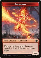 Elemental — March of the Machine Commander Tokens 22