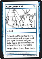 Can't Quite Recall — Mystery Booster 2 527