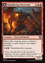 Lobisomem Ardente // Lobo Pavoroso em Erupção — Innistrad Remastered 171