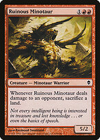 Minotauro Destrutivo — Zendikar 145