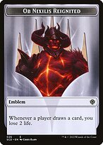 Ob Nixilis Reignited Emblem — Starter Commander Deck Tokens 26