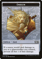Ajani Steadfast Emblem — Magic 2015 Tokens 13