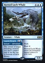 Baleia-lacustre-de-chifre // Salto na Laguna — Wilds of Eldraine Promos 53s