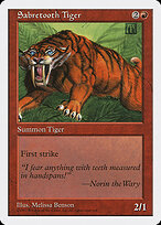 Tigre Dentes-de-sabre — Fifth Edition 264