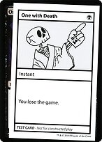 One with Death — Mystery Booster Playtest Cards 2021 45