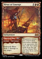 Virtude da Coragem // Labareda de Brasoreth — Wilds of Eldraine 282
