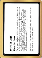 Preston's Stage — Black Lotus Unknown Planechase PLA033