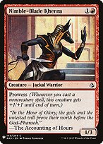 Khenra da Lâmina Veloz — The List AKH-145