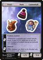 Urza's Dark Cannonball — Unfinity Sticker Sheets 4