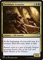 Assassinos das Lâminas Gêmeas — Kaldheim Commander 95