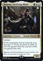 Shanna, Lâmina Purificadora — Dominaria United Promos 218s