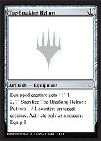 Toe-Breaking Helmet — Unknown Event CA11