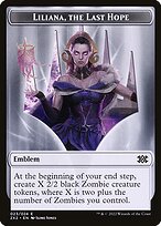 Liliana, the Last Hope Emblem — Double Masters 2022 Tokens 23