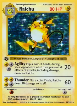 Raichu — Coleção Básica 14
