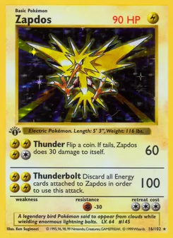 Zapdos — Coleção Básica 16
