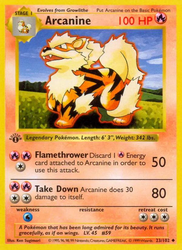 Arcanine — Coleção Básica 23