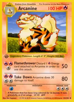 Arcanine — Coleção Básica 23