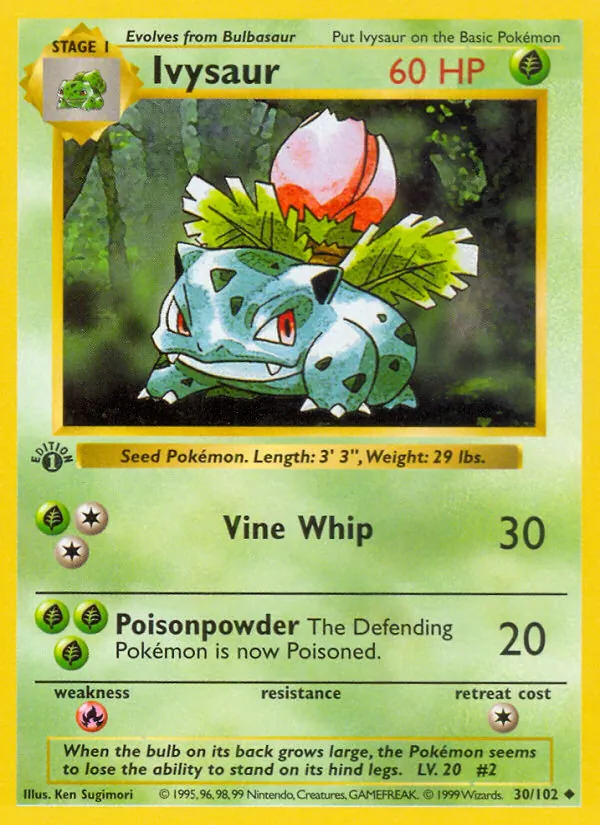 Ivysaur — Coleção Básica 30