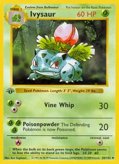 Ivysaur — Coleção Básica 30