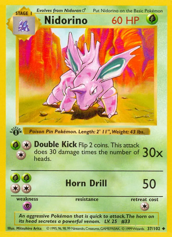 Nidorino — Coleção Básica 37