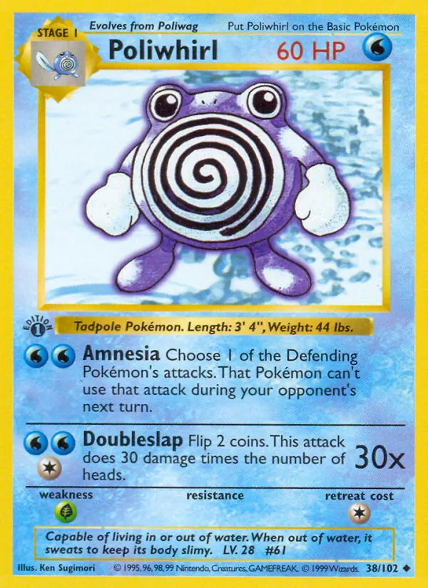 Poliwhirl — Coleção Básica 38