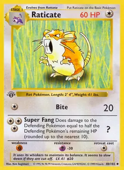 Raticate — Coleção Básica 40