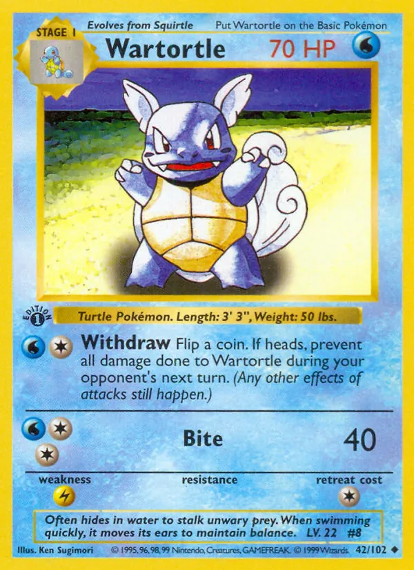 Wartortle — Coleção Básica 42