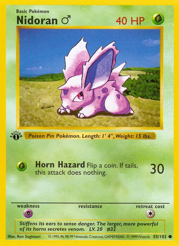 Nidoran♂ — Coleção Básica 55