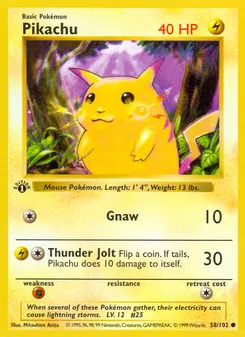 Pikachu — Coleção Básica 58