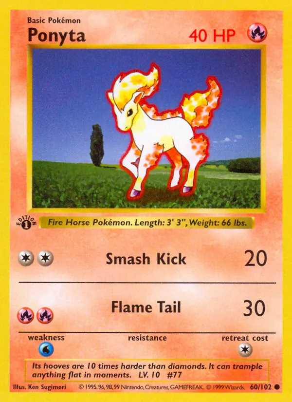 Ponyta — Coleção Básica 60