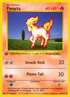 Ponyta — Coleção Básica 60