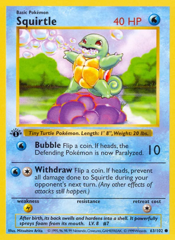 Squirtle — Coleção Básica 63