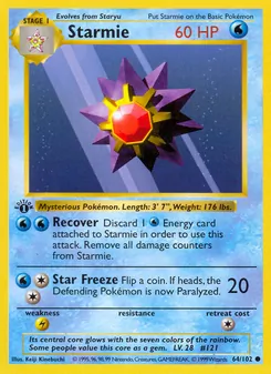 Starmie — Coleção Básica 64