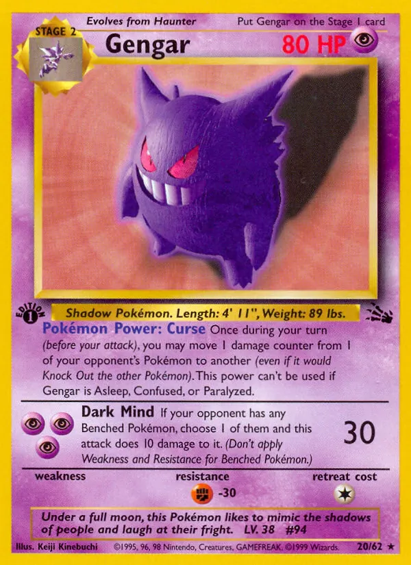 Gengar — Fóssil 20