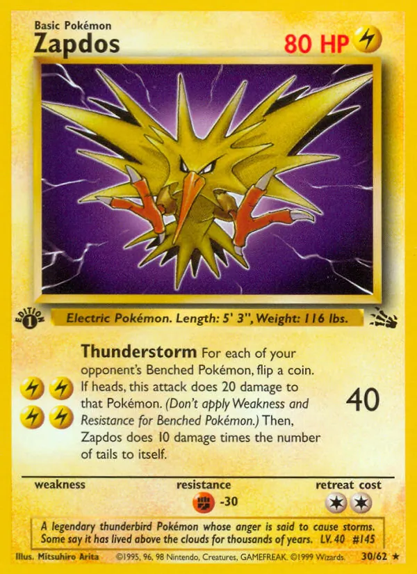 Zapdos — Fóssil 30