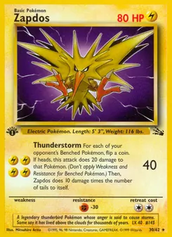 Zapdos — Fóssil 30