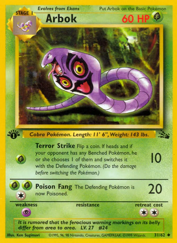 Arbok — Fóssil 31