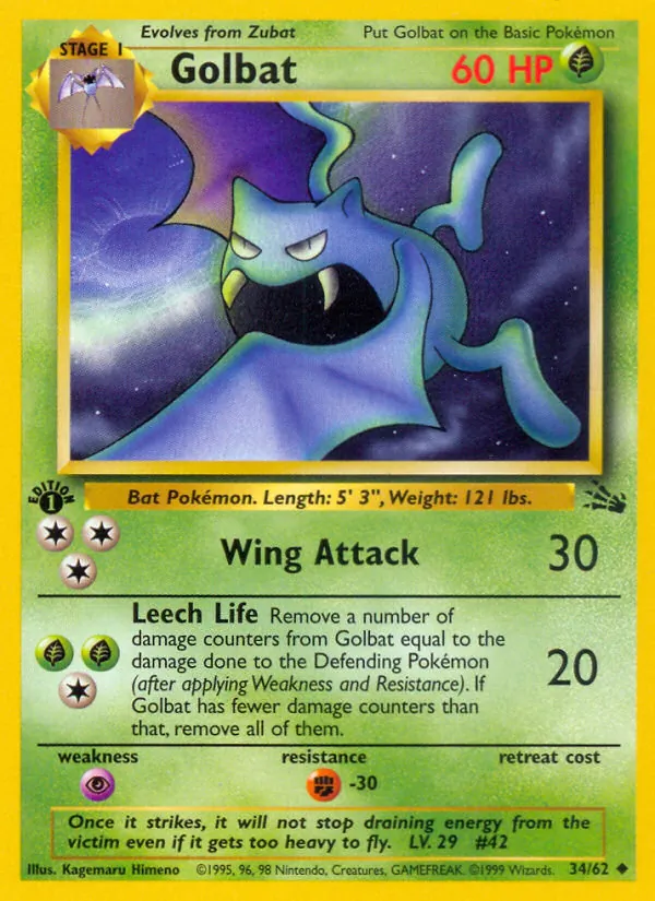 Golbat — Fóssil 34