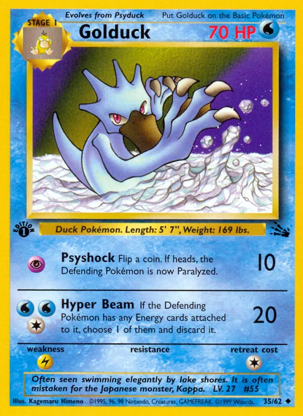 Golduck — Fóssil 35