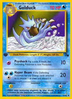 Golduck — Fóssil 35