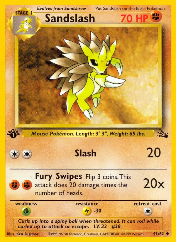 Sandslash — Fóssil 41