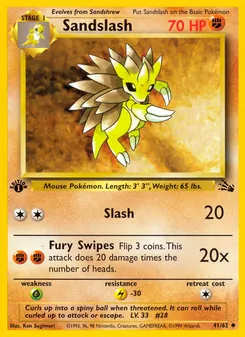 Sandslash — Fóssil 41