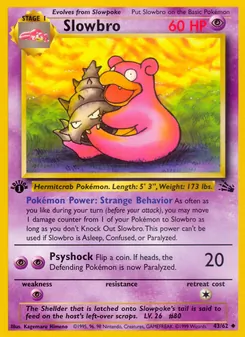 Slowbro — Fóssil 43