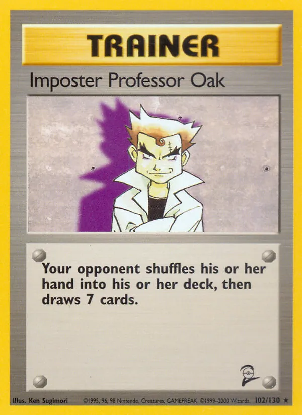 Impostor Professor Oak — Base Set 2 102