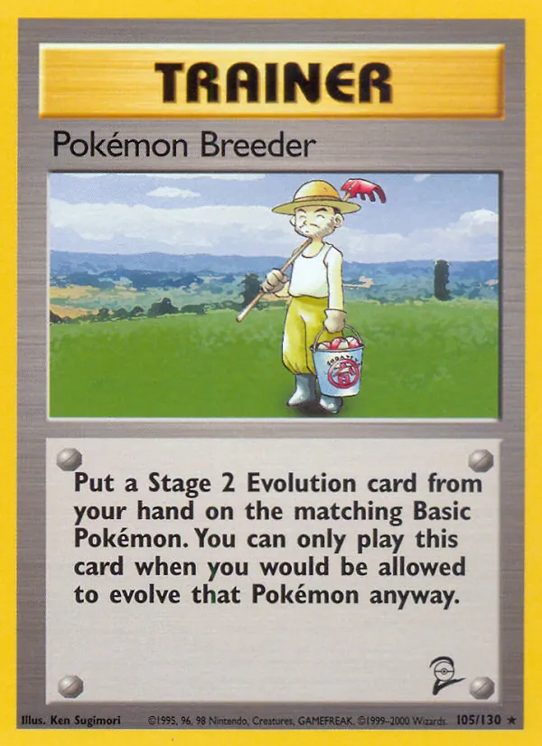 Pokémon Breeder — Base Set 2 105