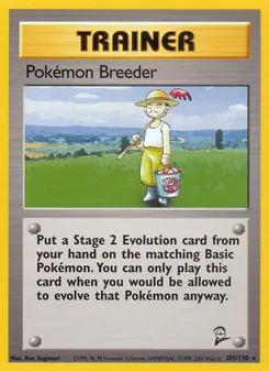 Pokémon Breeder — Base Set 2 105