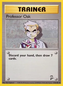 Professor Oak — Base Set 2 116