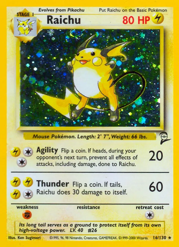 Raichu — Base Set 2 16