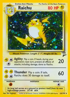 Raichu — Base Set 2 16