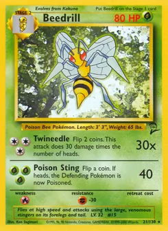 Beedrill — Base Set 2 21